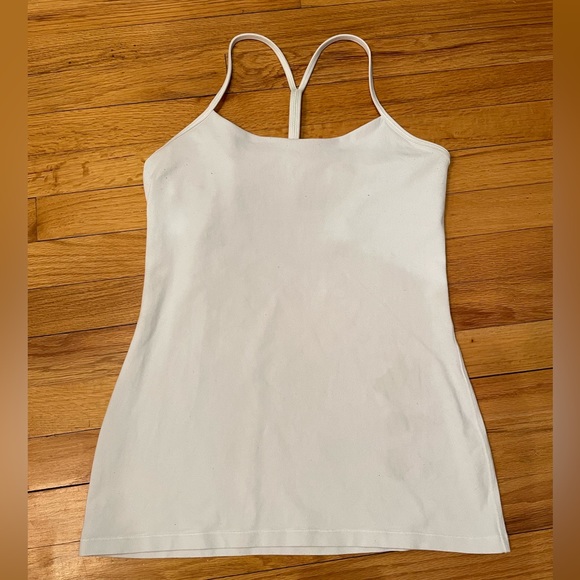 Lululemon White Y Tank - Picture 1 of 2